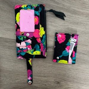 Vera Bradley card wallet and card case